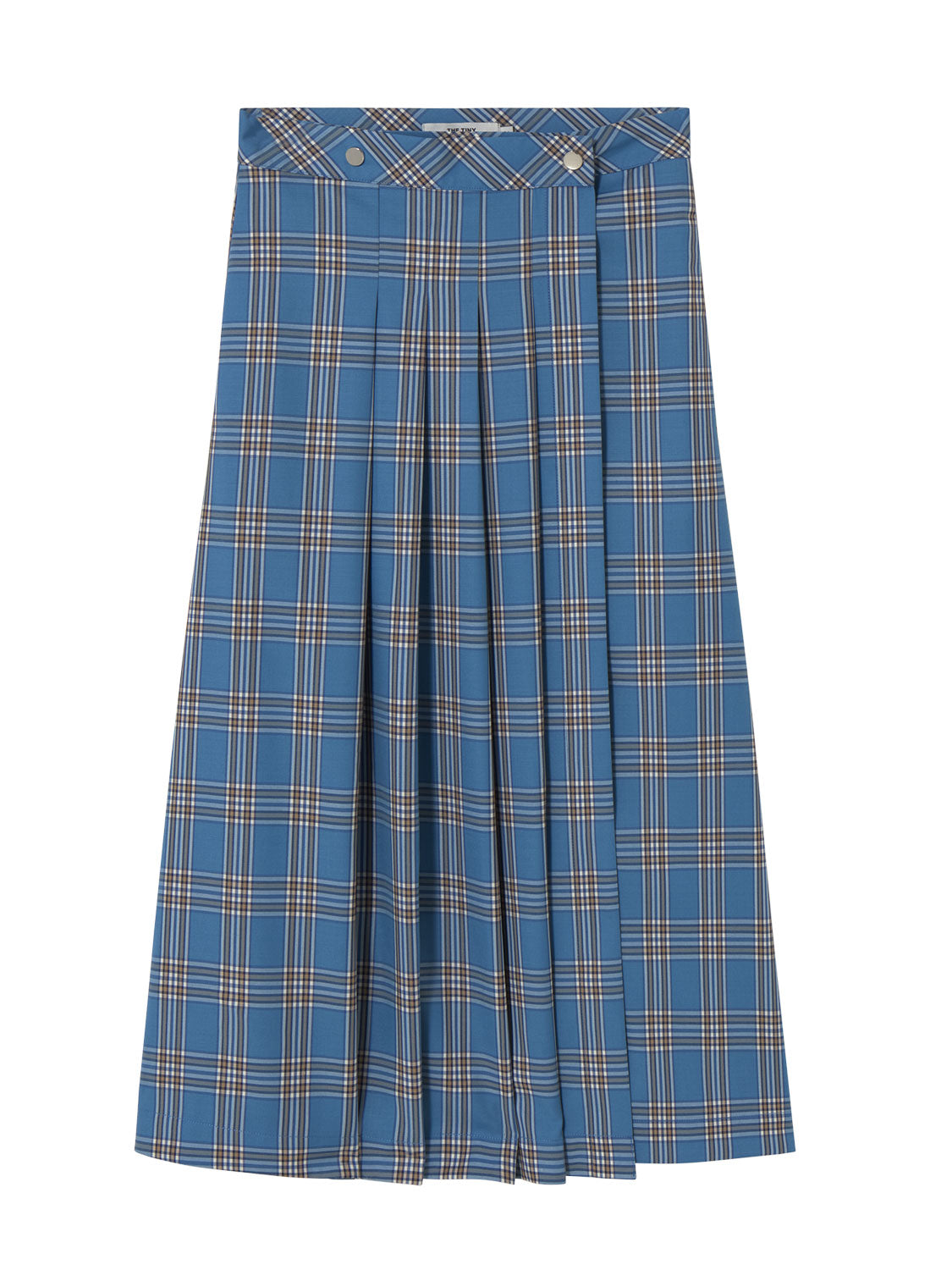 Check Wrap Skirt
