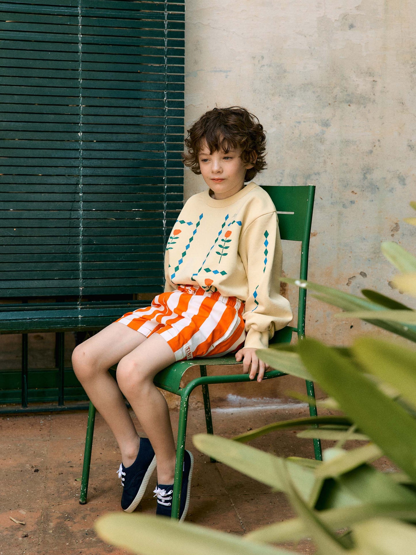 Stripes Twill Shorts