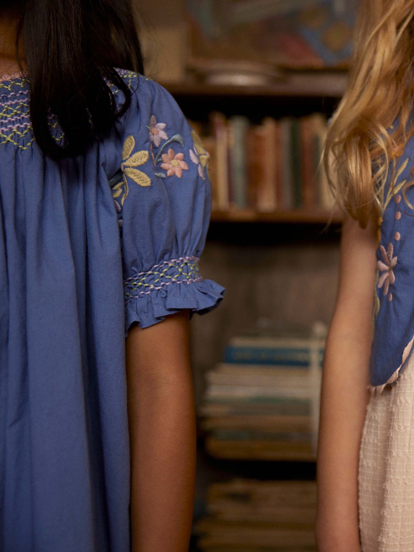 Verna Smock Dress - Azul