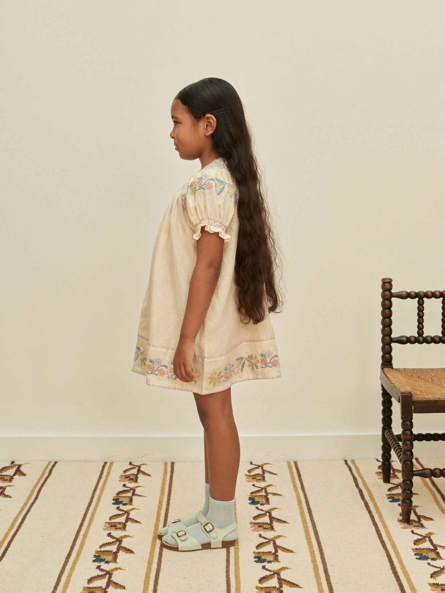 Verna Smock Dress - Cream