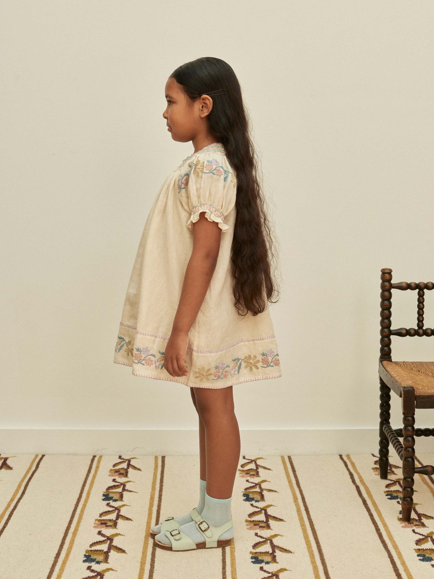 Verna Smock Dress - Cream