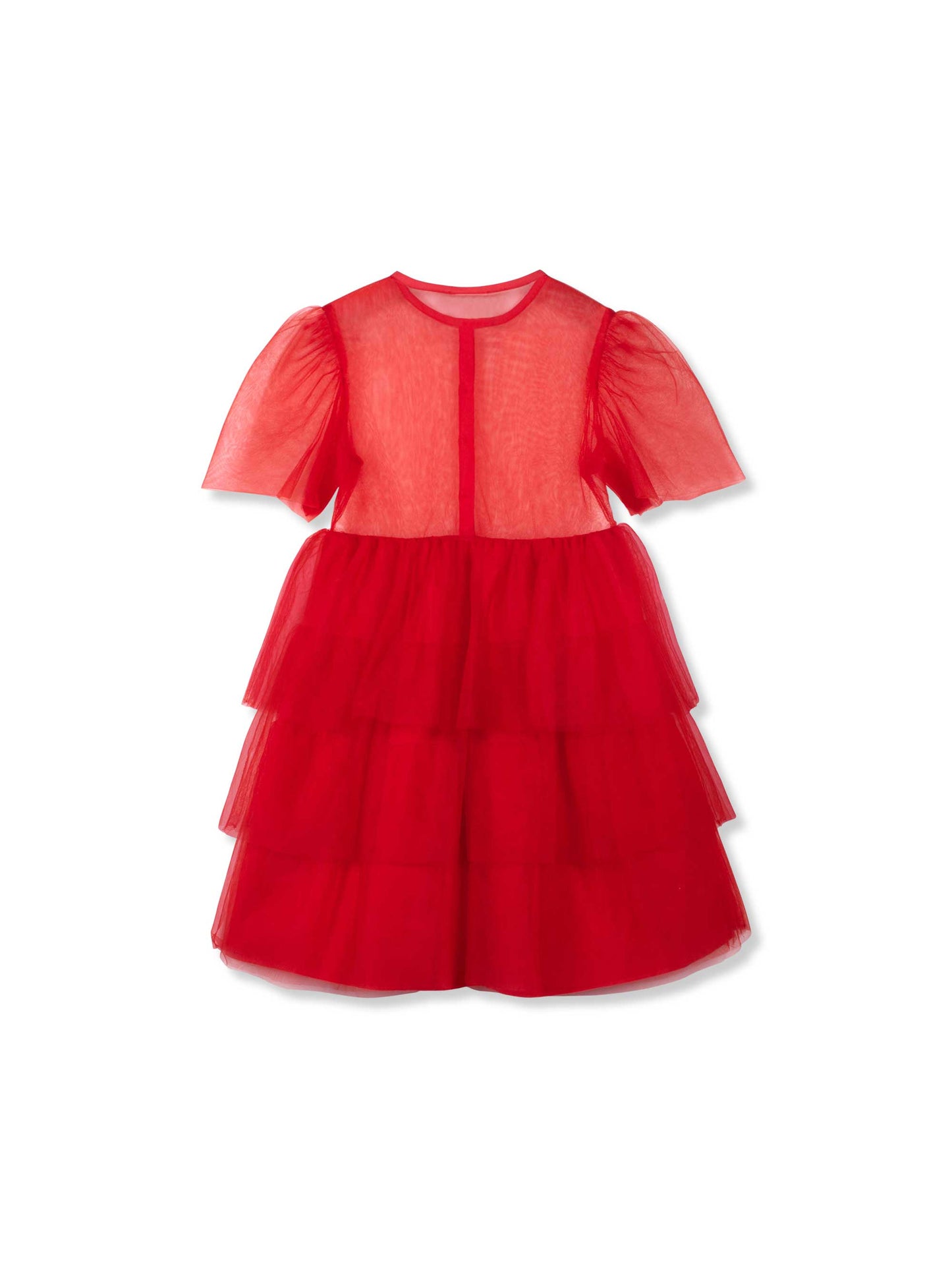 Red Tux Tulle Dress