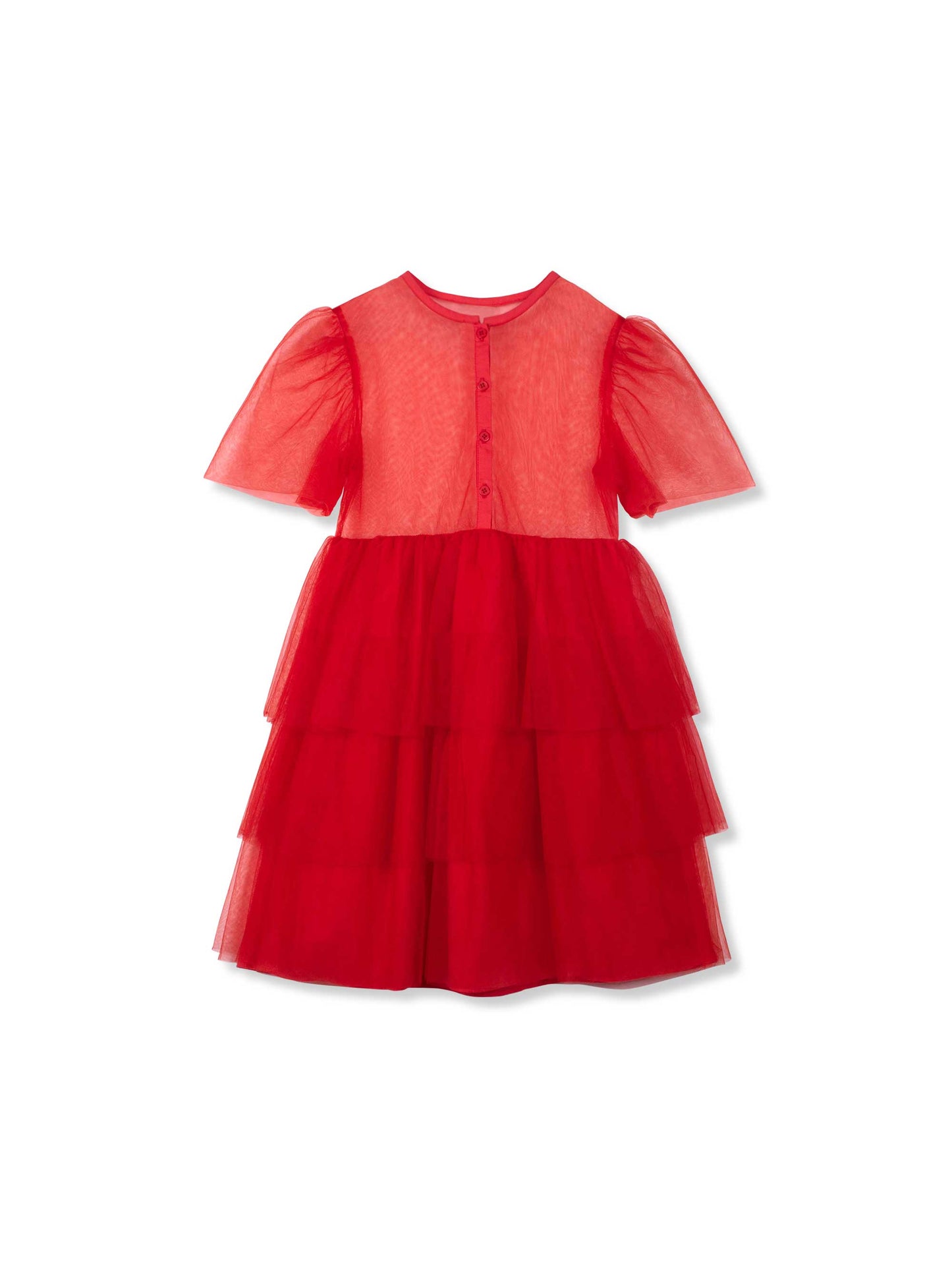 Red Tux Tulle Dress