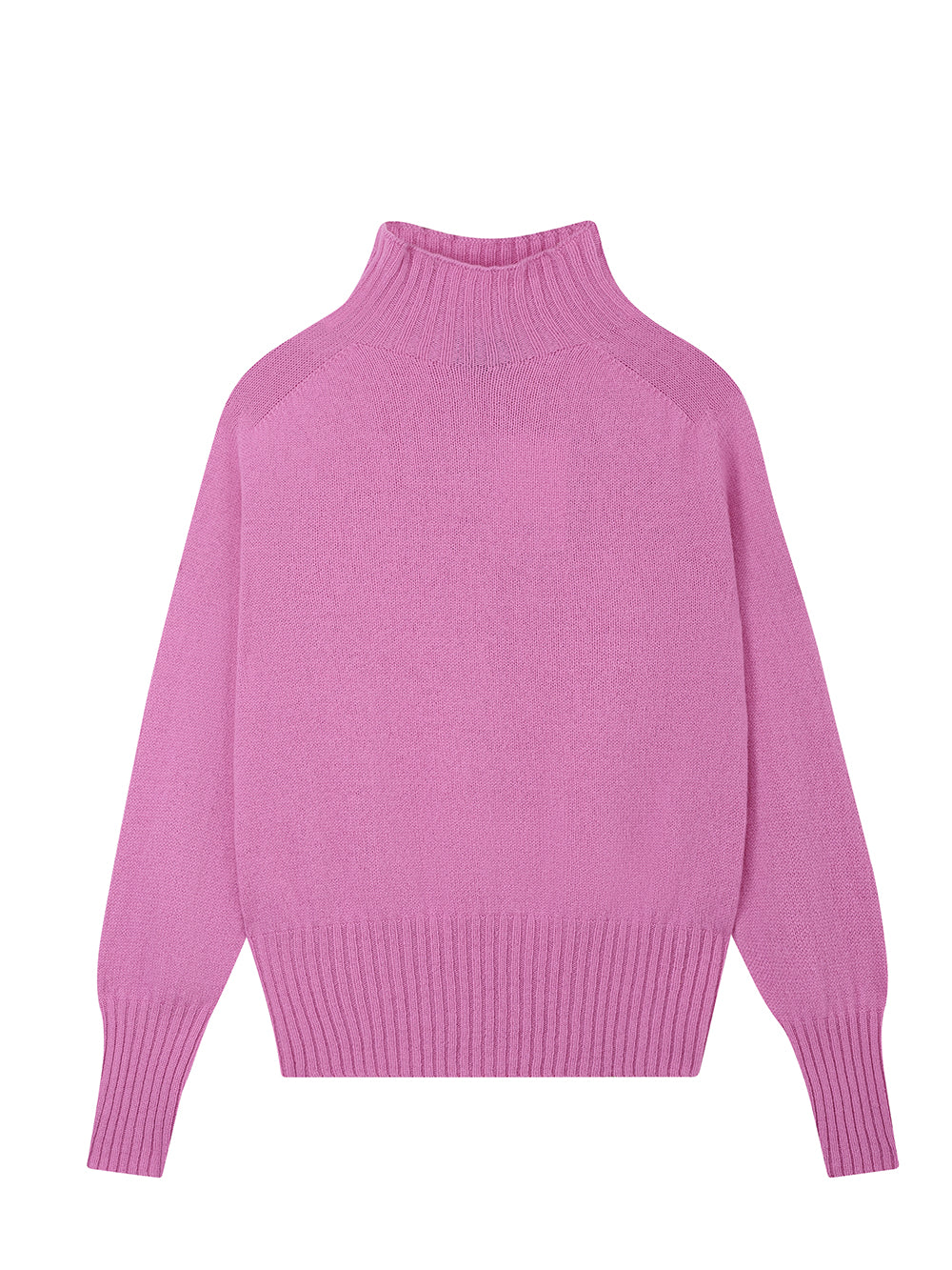 Pink Mock Turtleneck Sweater