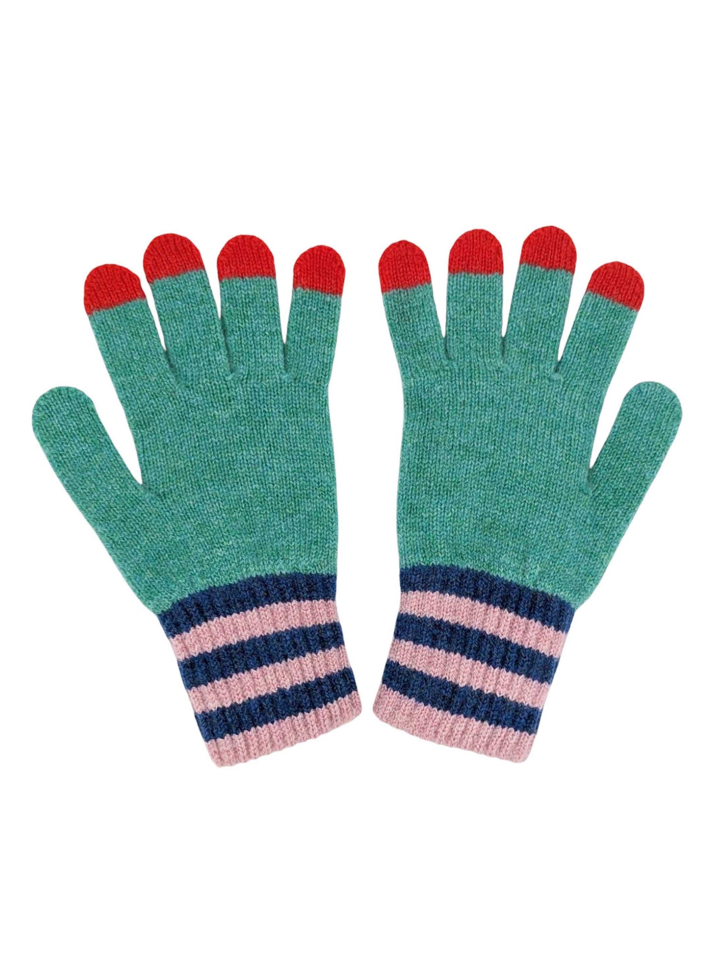 Green "Fingertips" Gloves