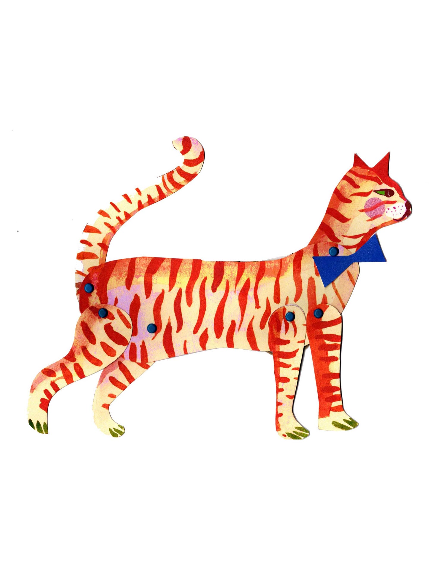 Cut and Make Ginger Cat Puppet