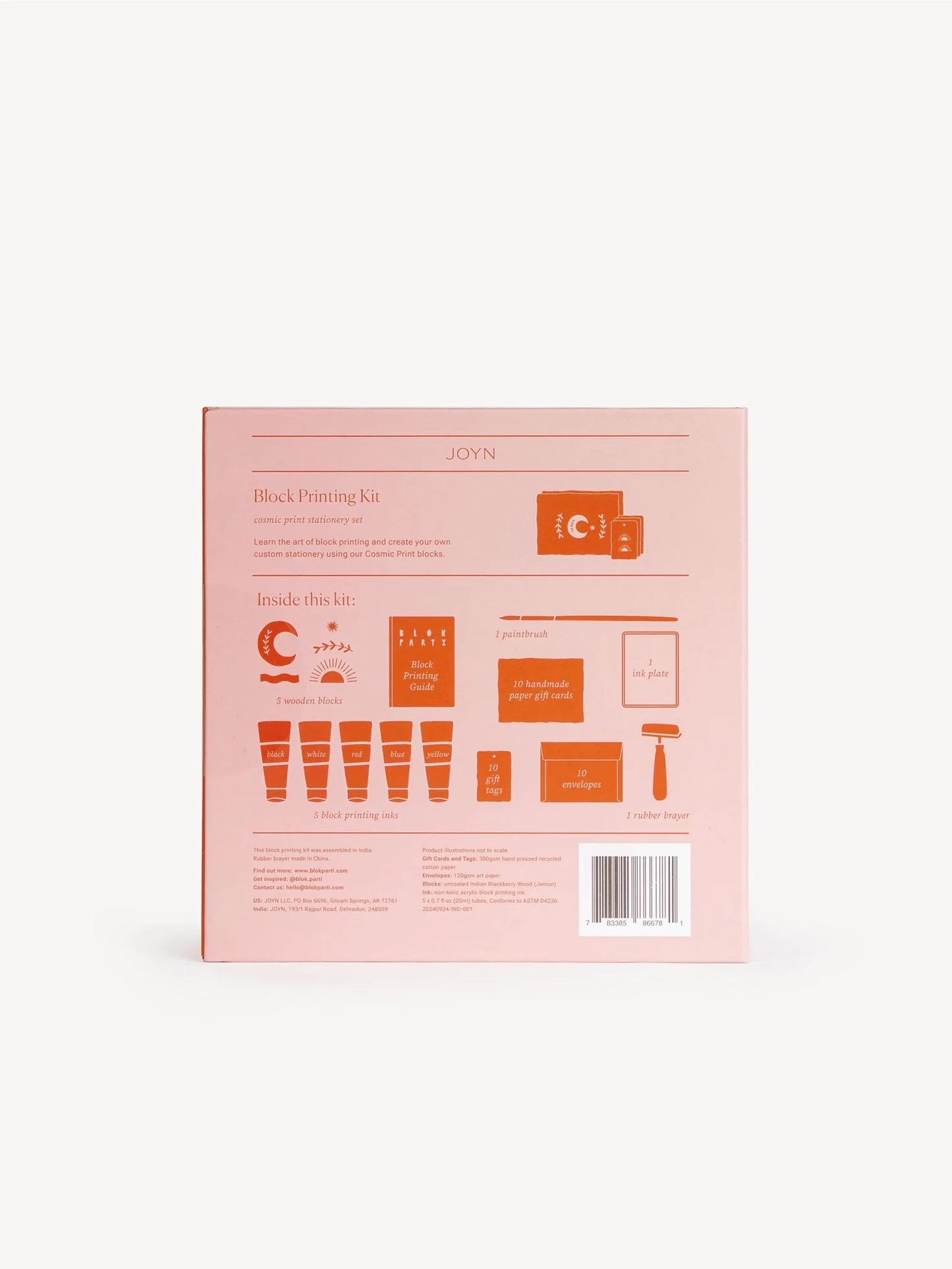 Block Printing Kit - Cosmic Print Stationery Set