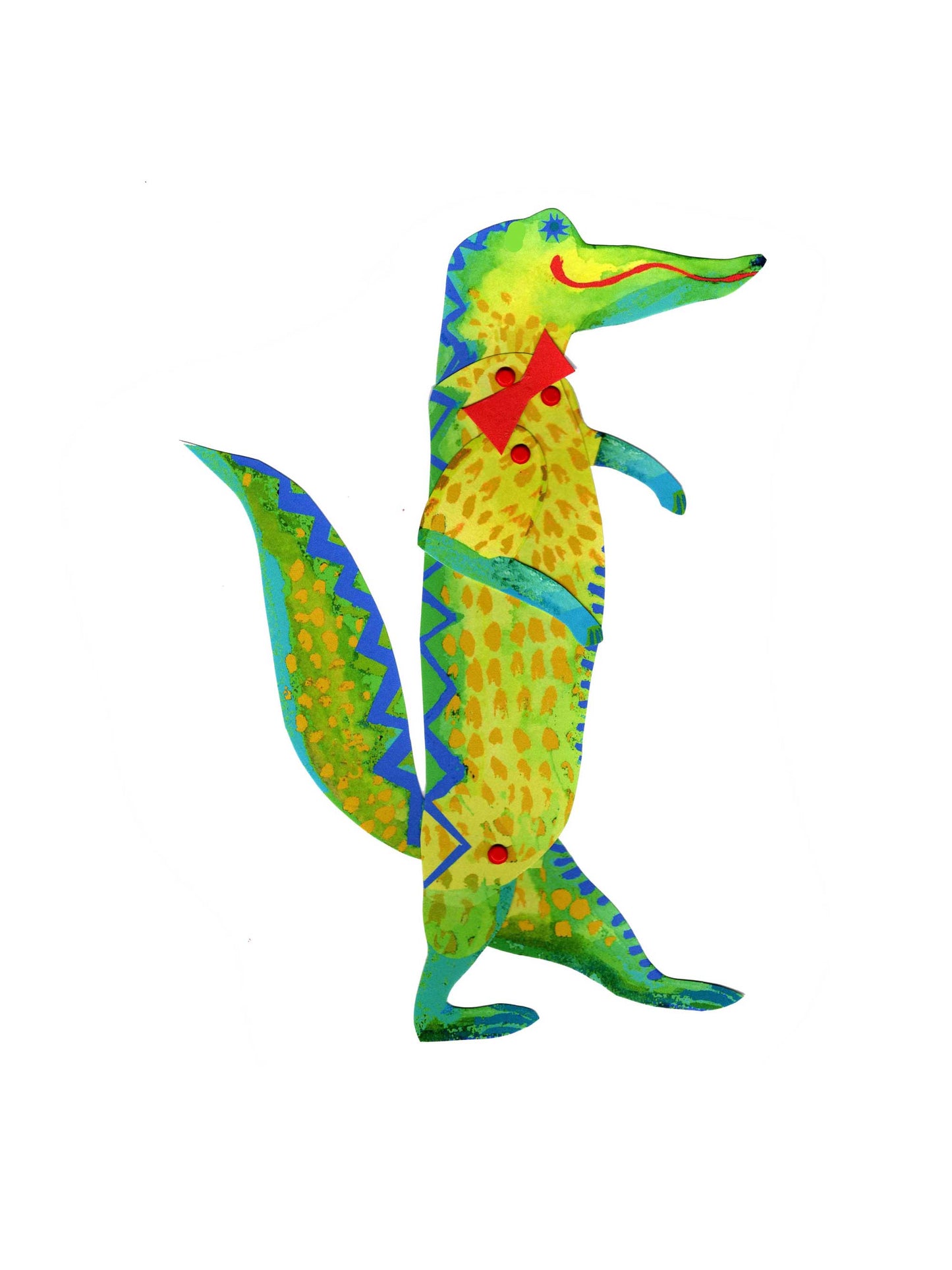Cut and Make Alligator Puppet