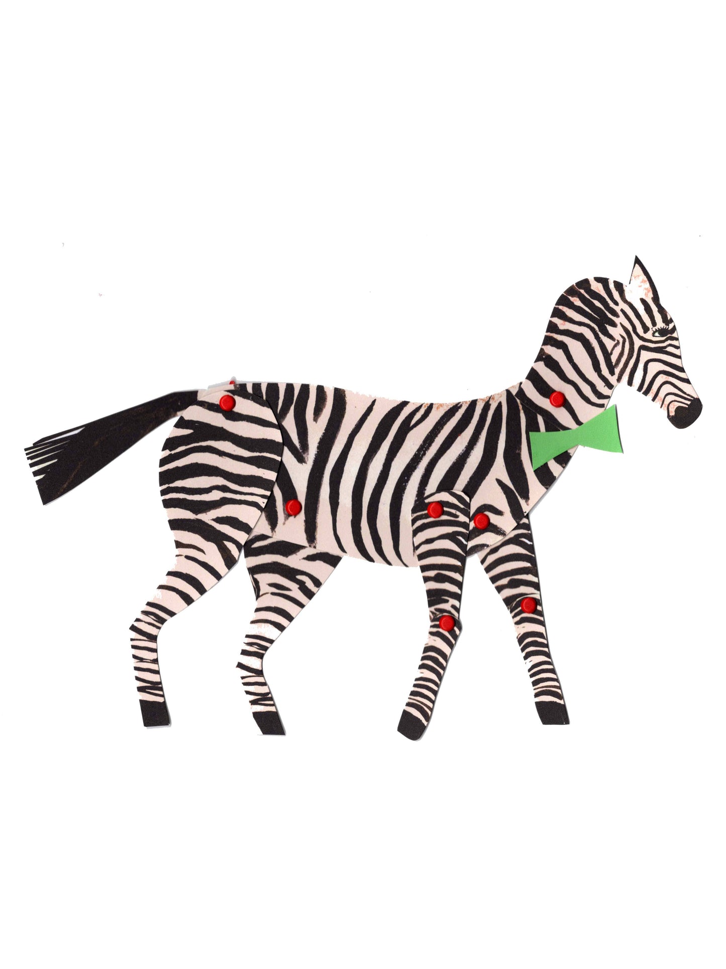 Cut and Make Zebra Puppet