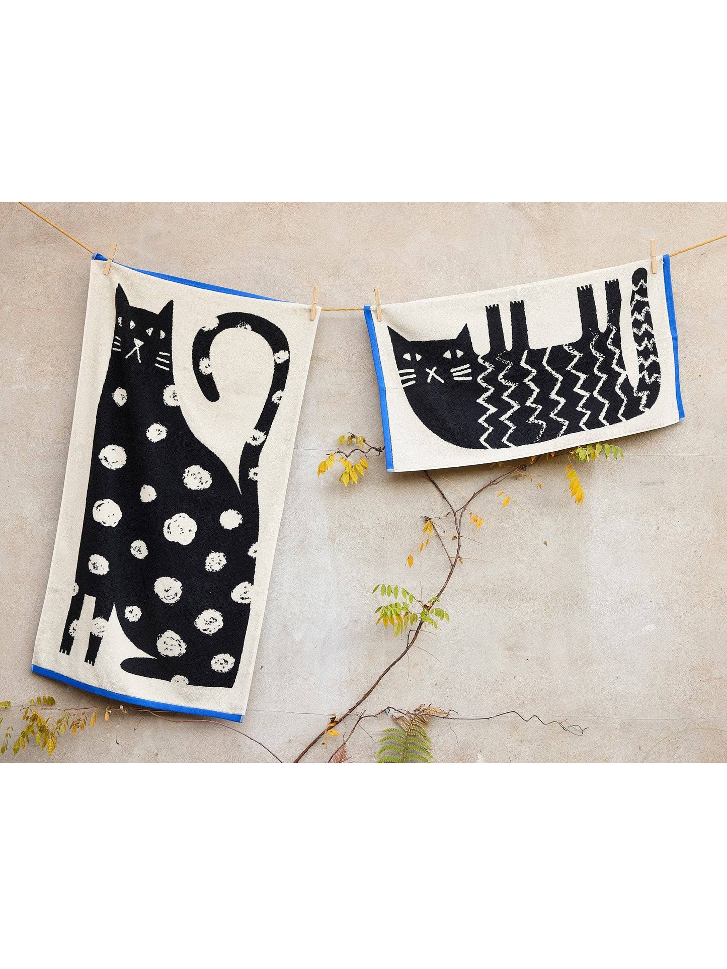 Lazy Cat Hand Towel