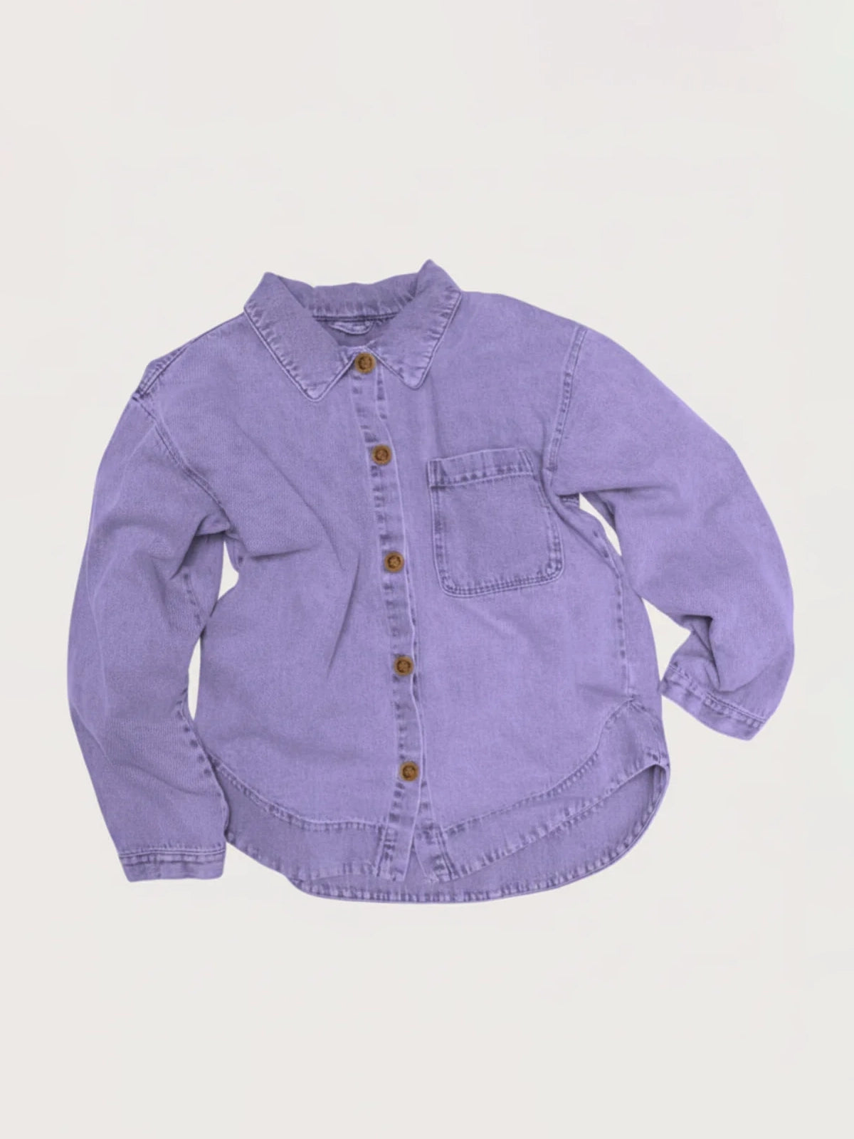 Lilac Overdye Denim Jagger Overshirt