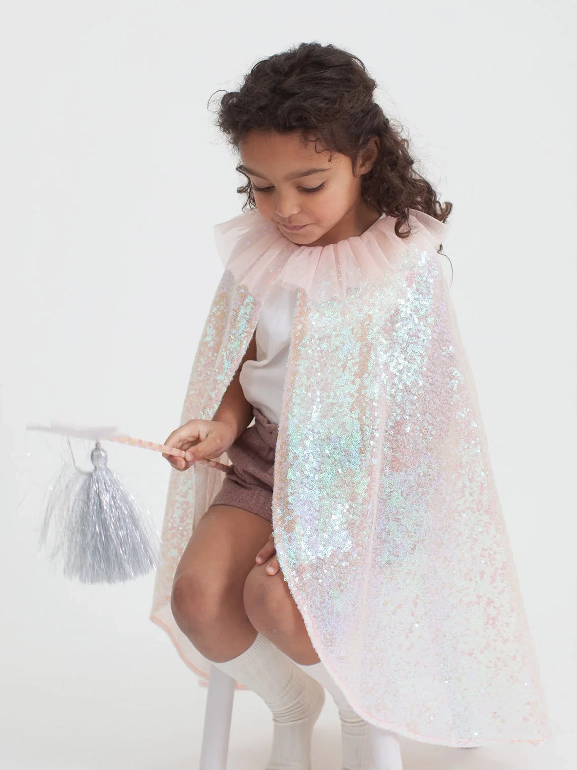 Iridescent Sequin Cape Costume