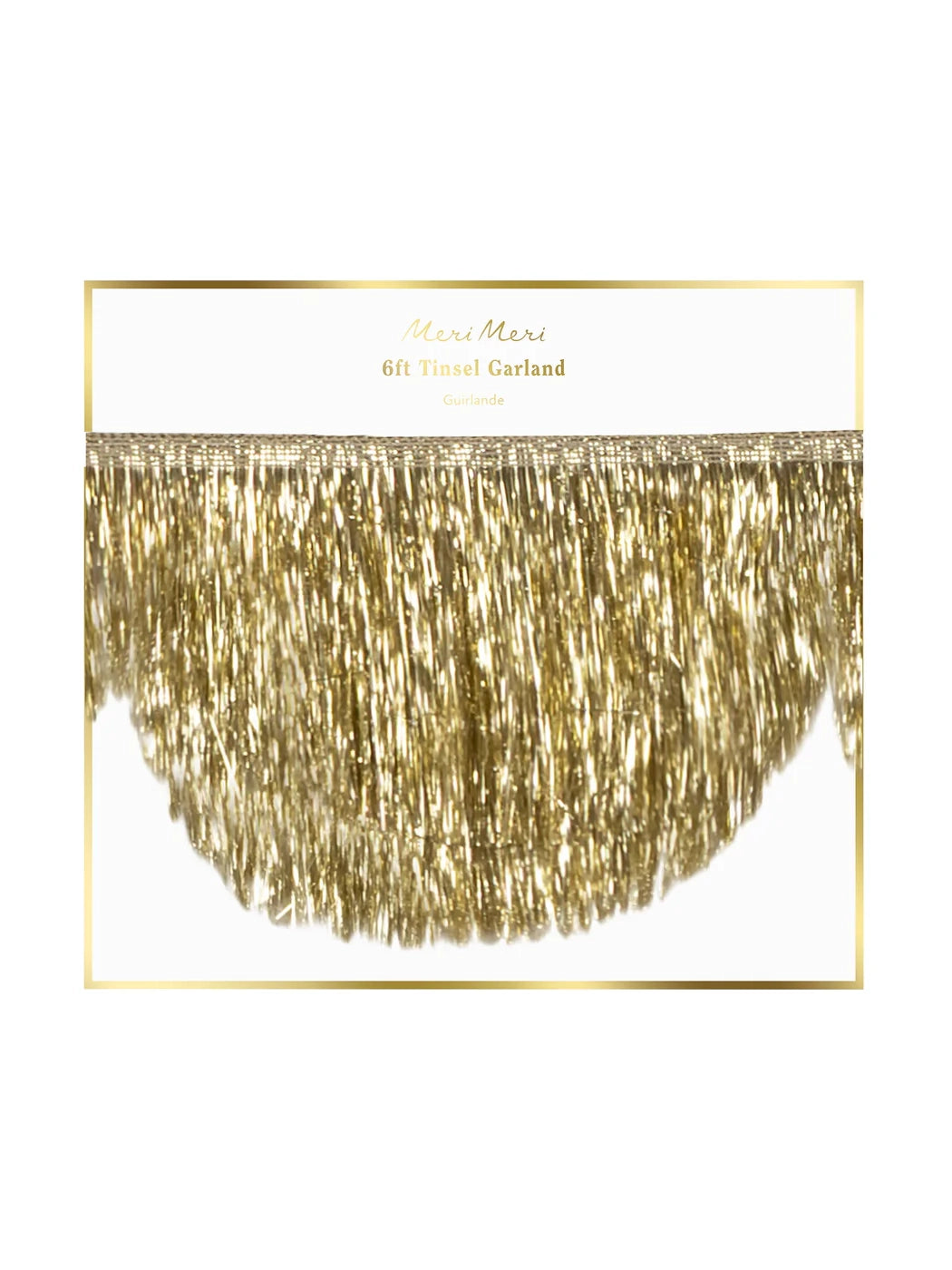 Gold Tinsel Scallop Garland