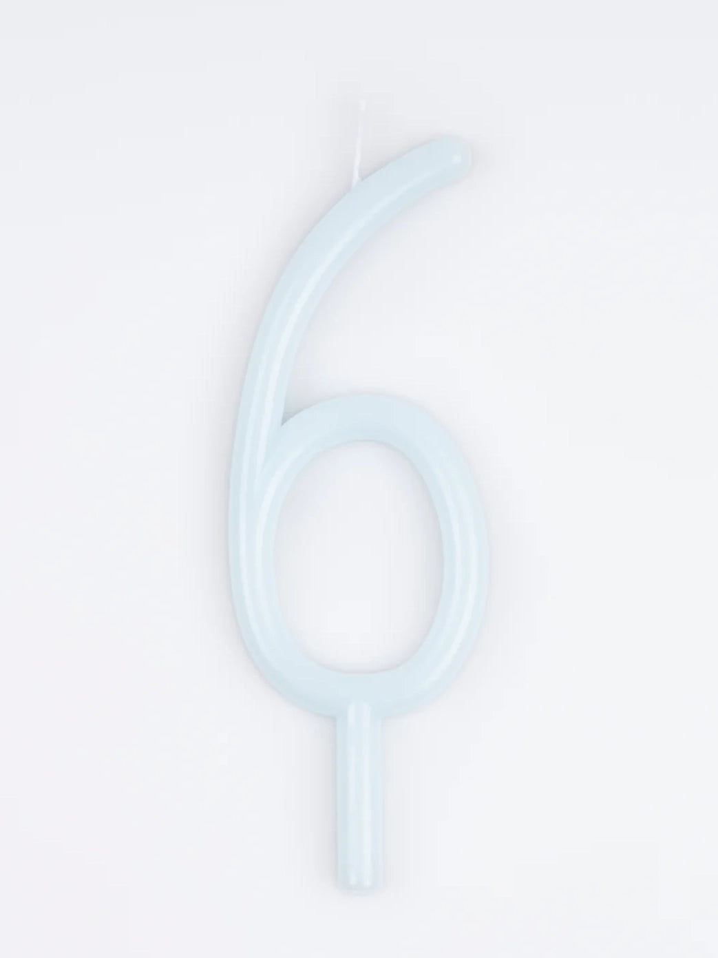 Slim Number 6 Candle