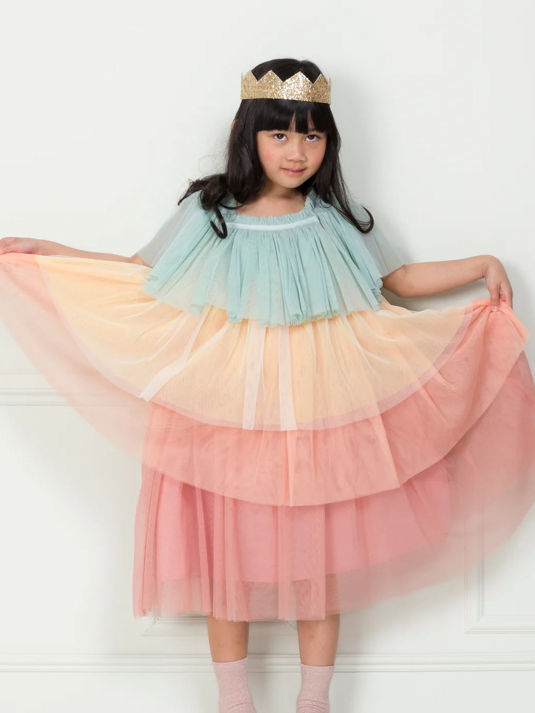 Rainbow Ruffle Princess Costume