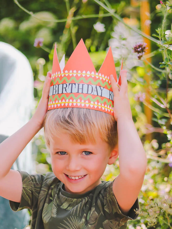 Birthday King Party Hat Card