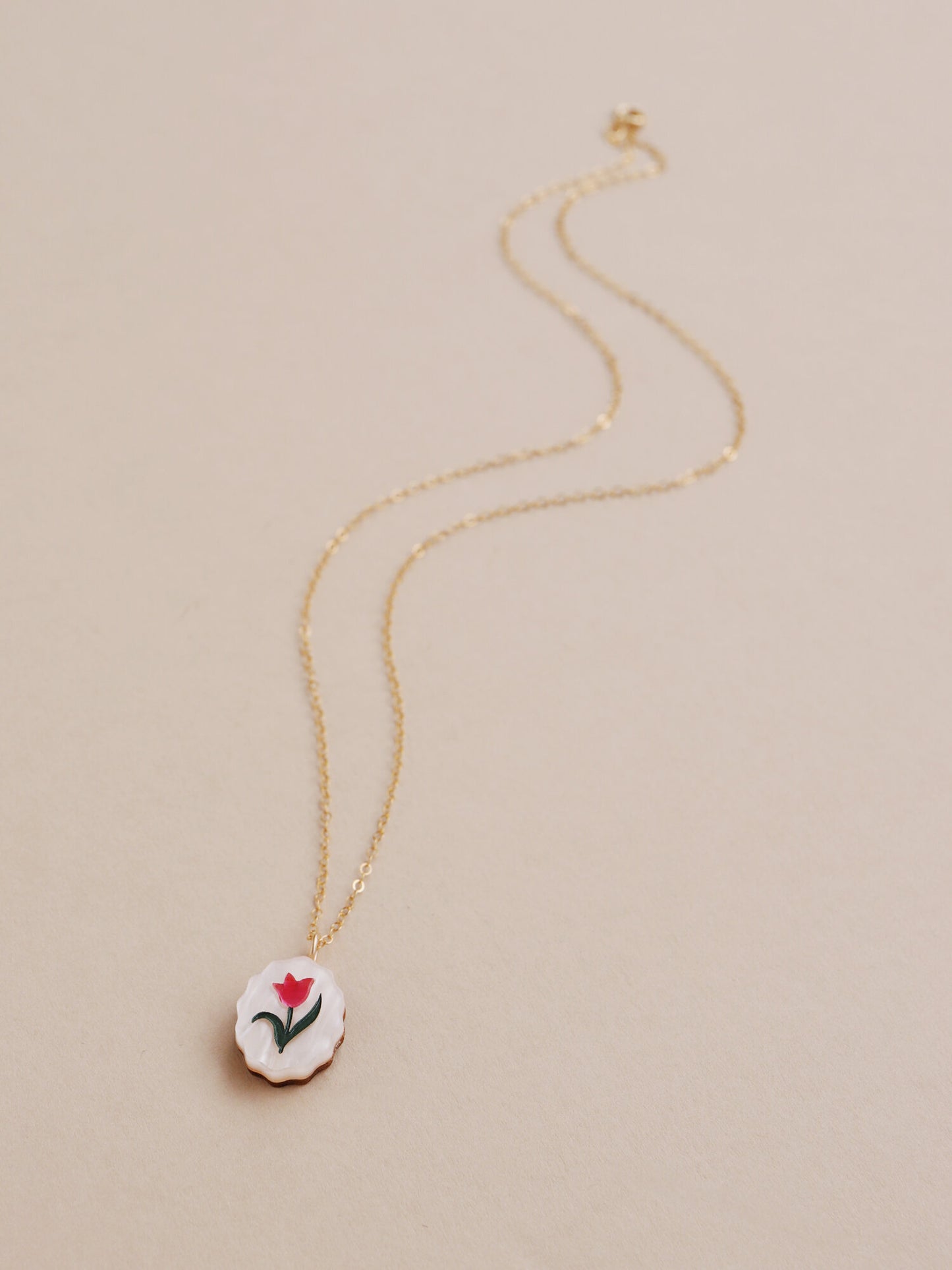 Tulip Charm Necklace
