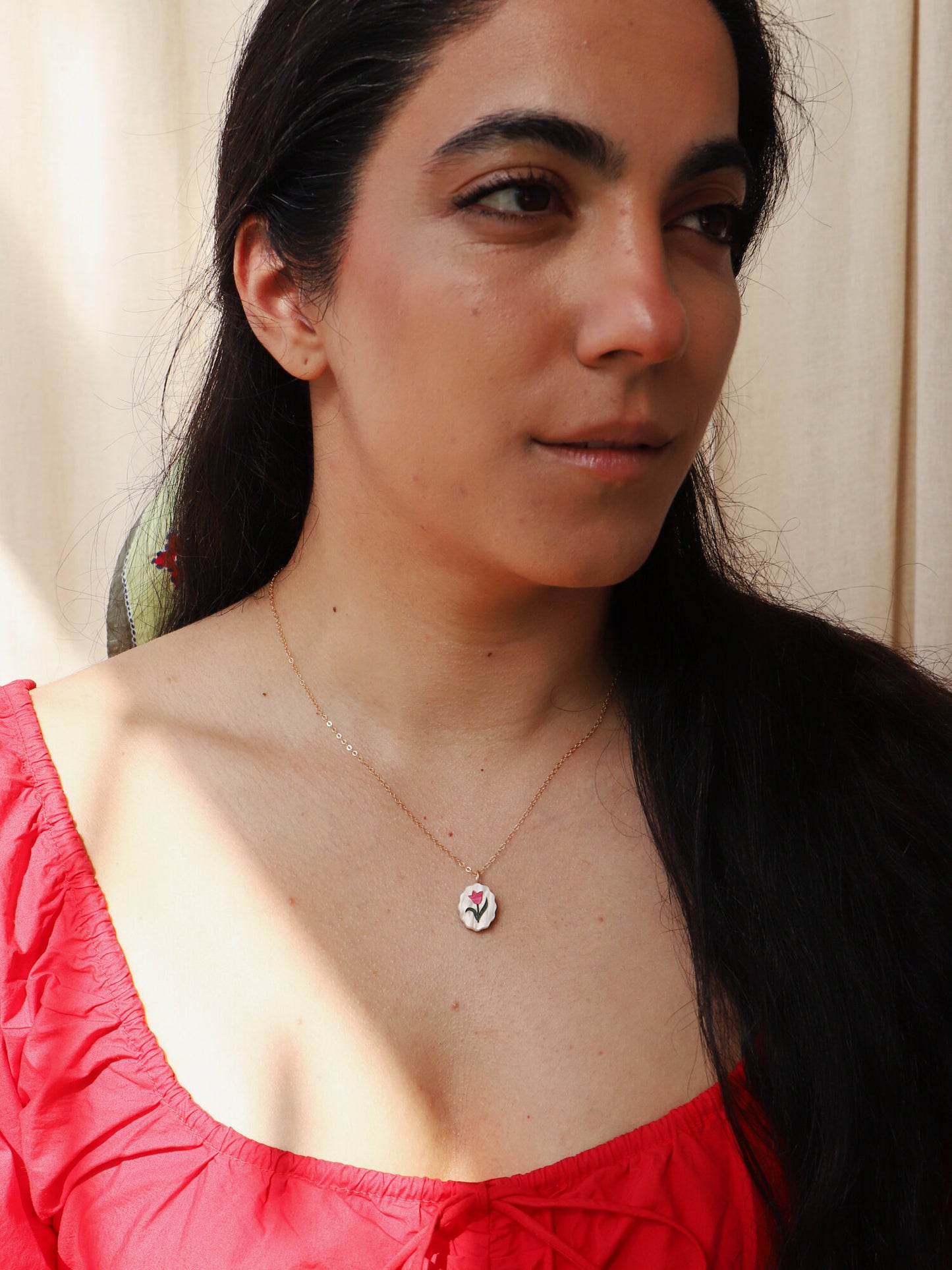 Tulip Charm Necklace