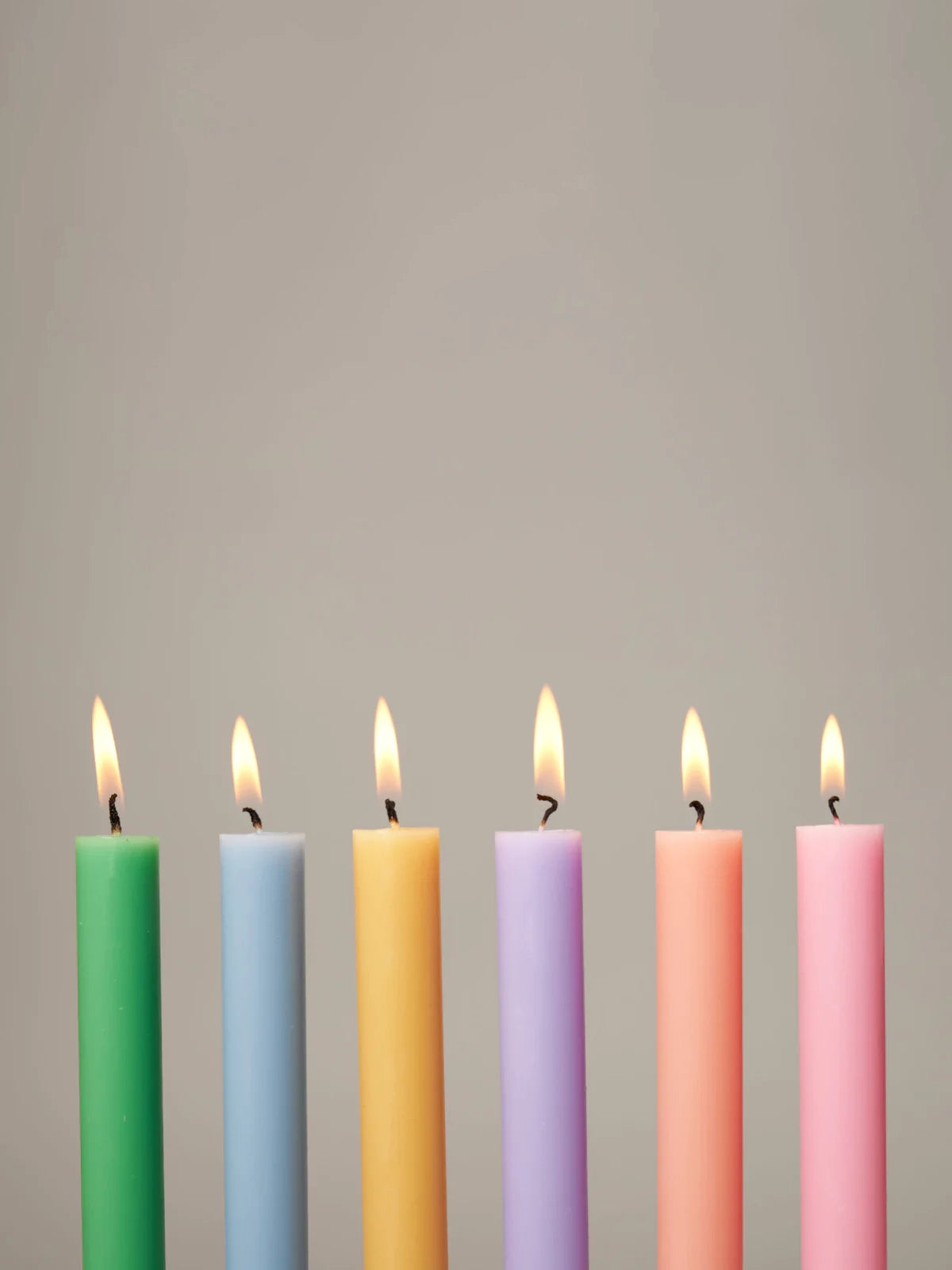 Sky Blue Dinner Candle